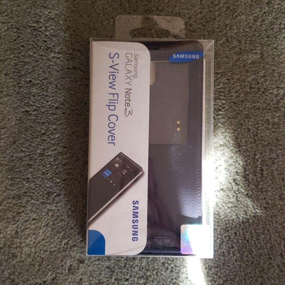 EUC Navy blue flip cover for Samsung Note 3